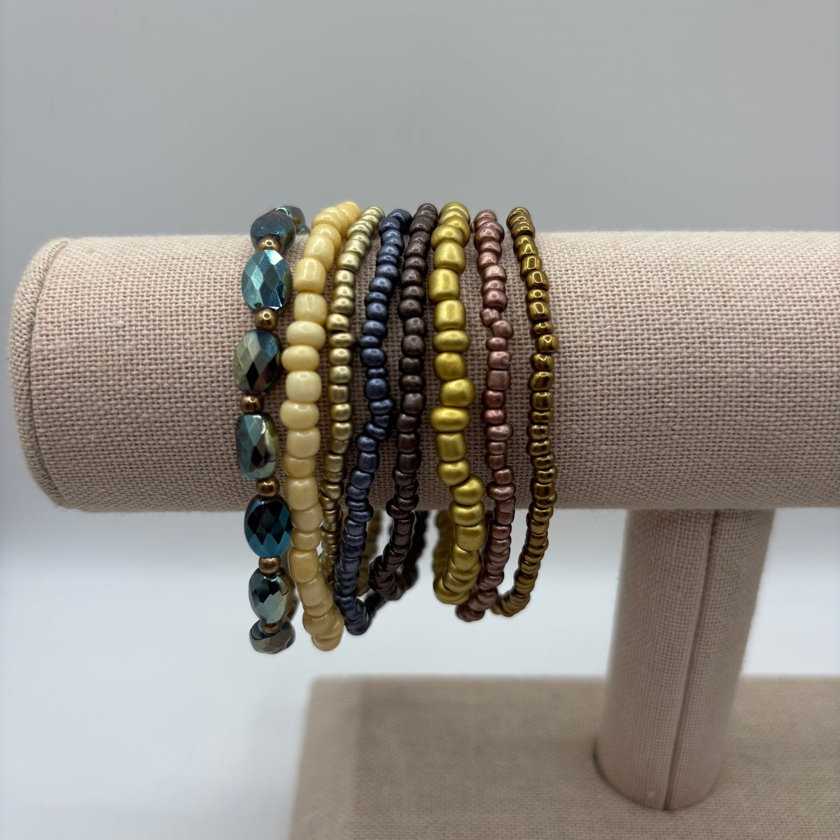 Blue and Gold Bracelet Set