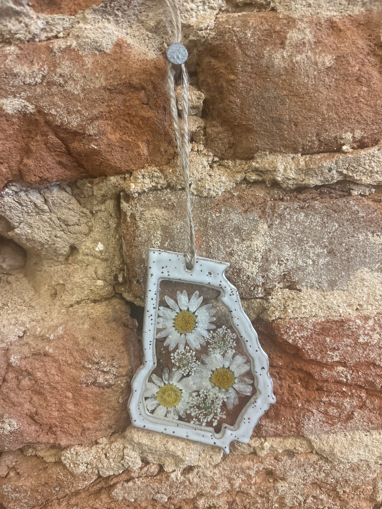 Georgia Ceramic Charm with Flowers