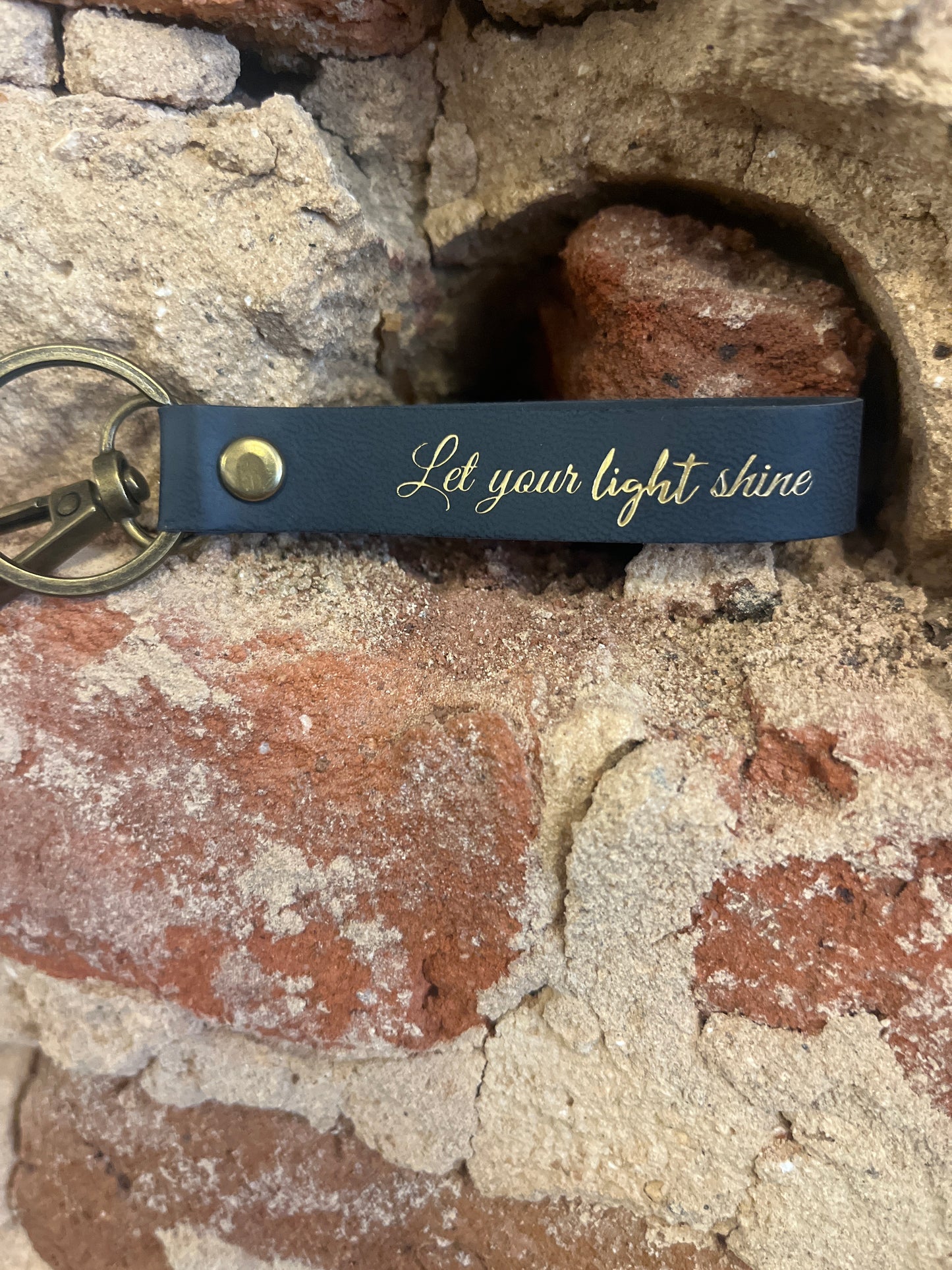 Leather Christian Keychains