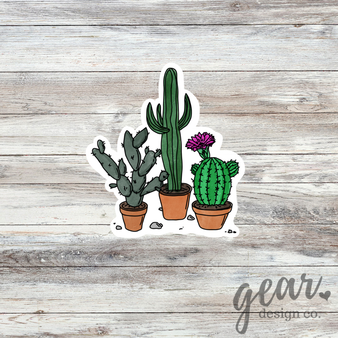 Cactus Group Sticker
