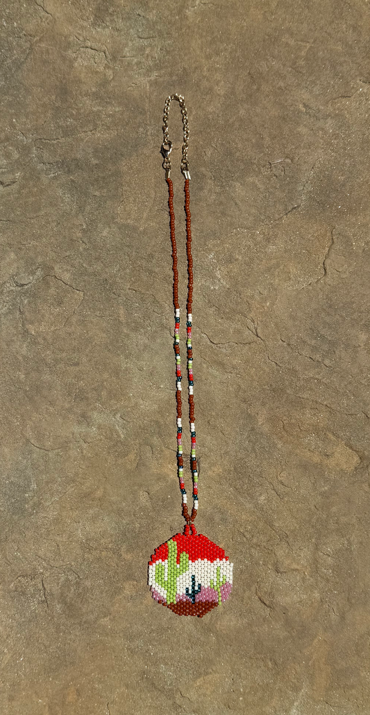 Cactus Landscape Necklace