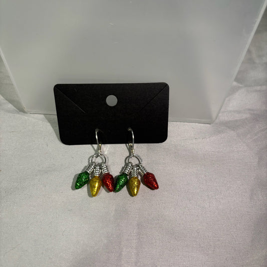 Christmas Light Earrings - Medium
