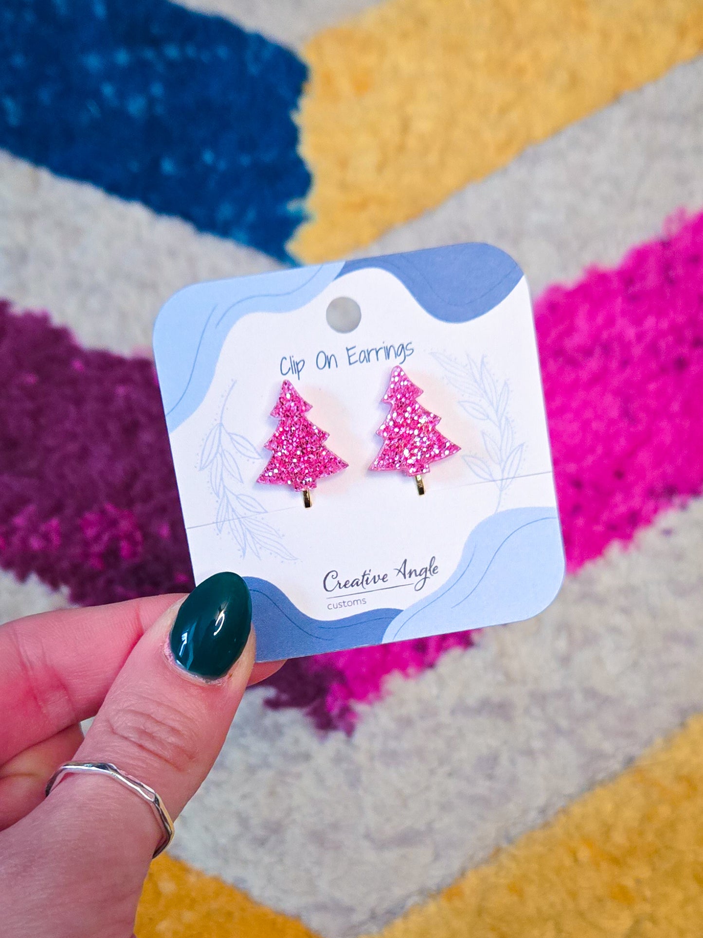 Tree Clip On Earrings