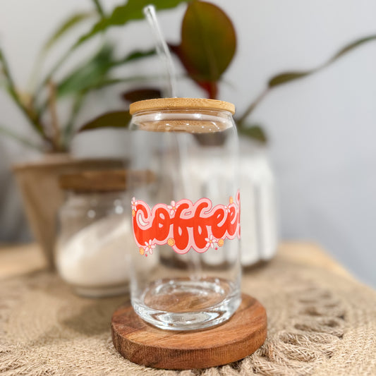 Coffee? 16oz Glass Soda Can Tumbler