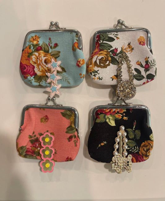 Change Purse w/ Hair Clip