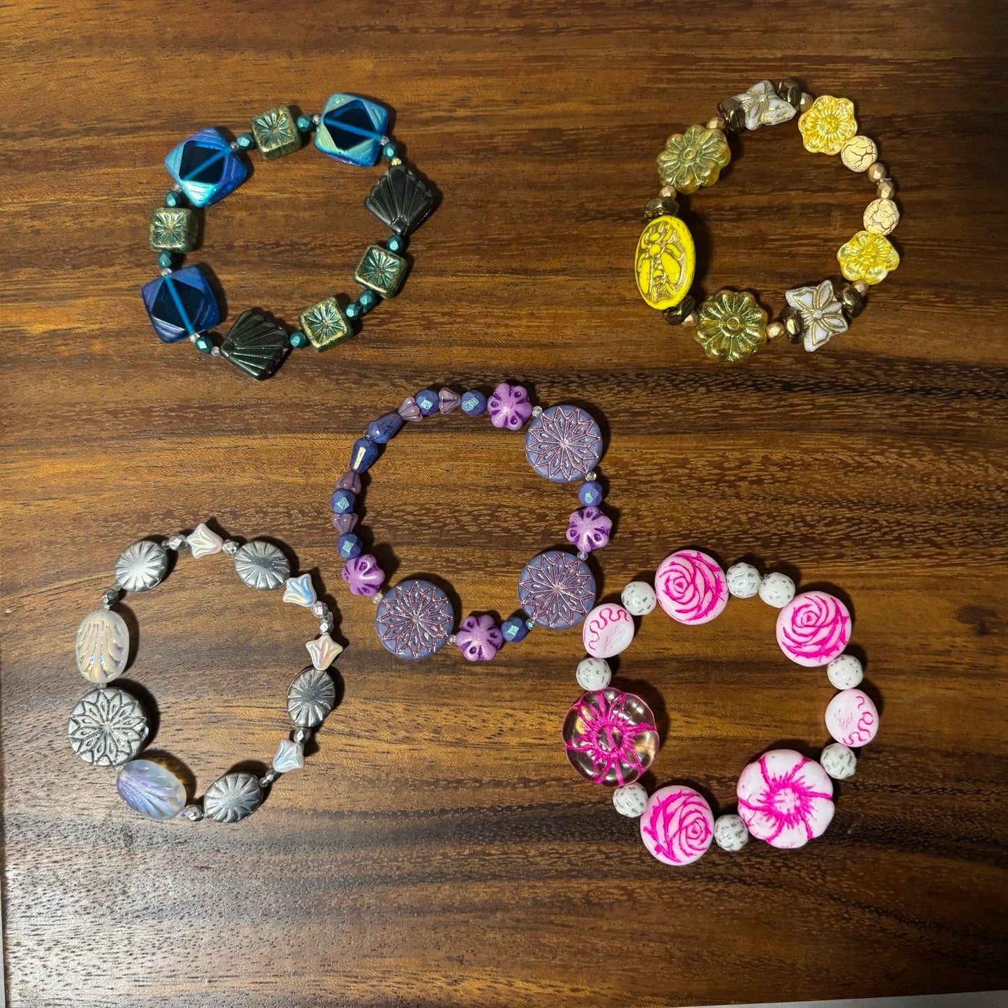 Czech Glass Beaded Bracelets