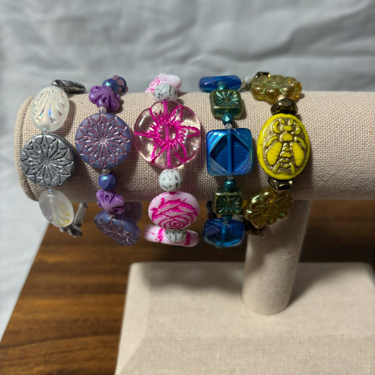 Czech Glass Beaded Bracelets