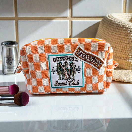 Cowgirl Social Club (Orange Gingham)