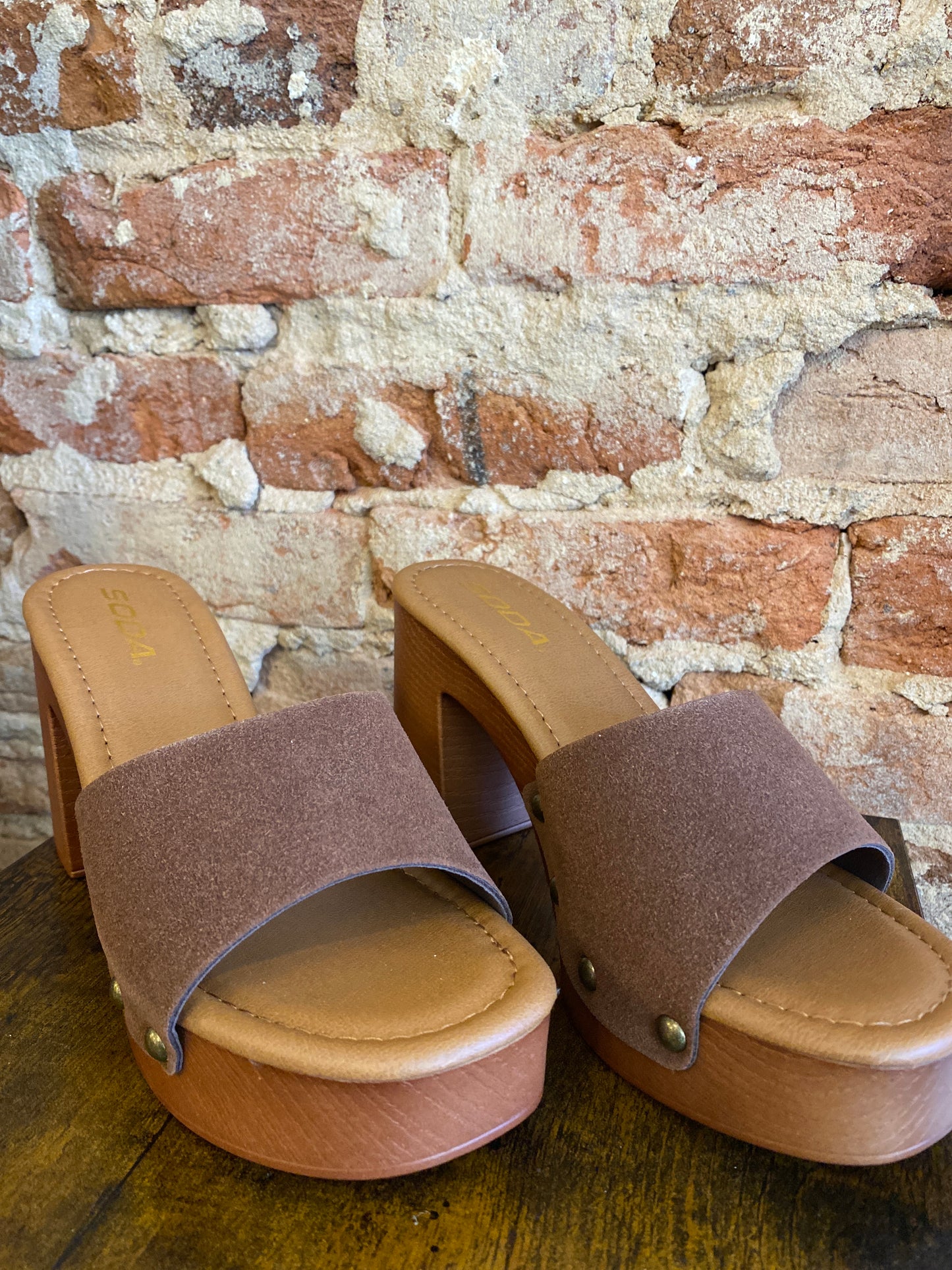 Platform Suede Sandals