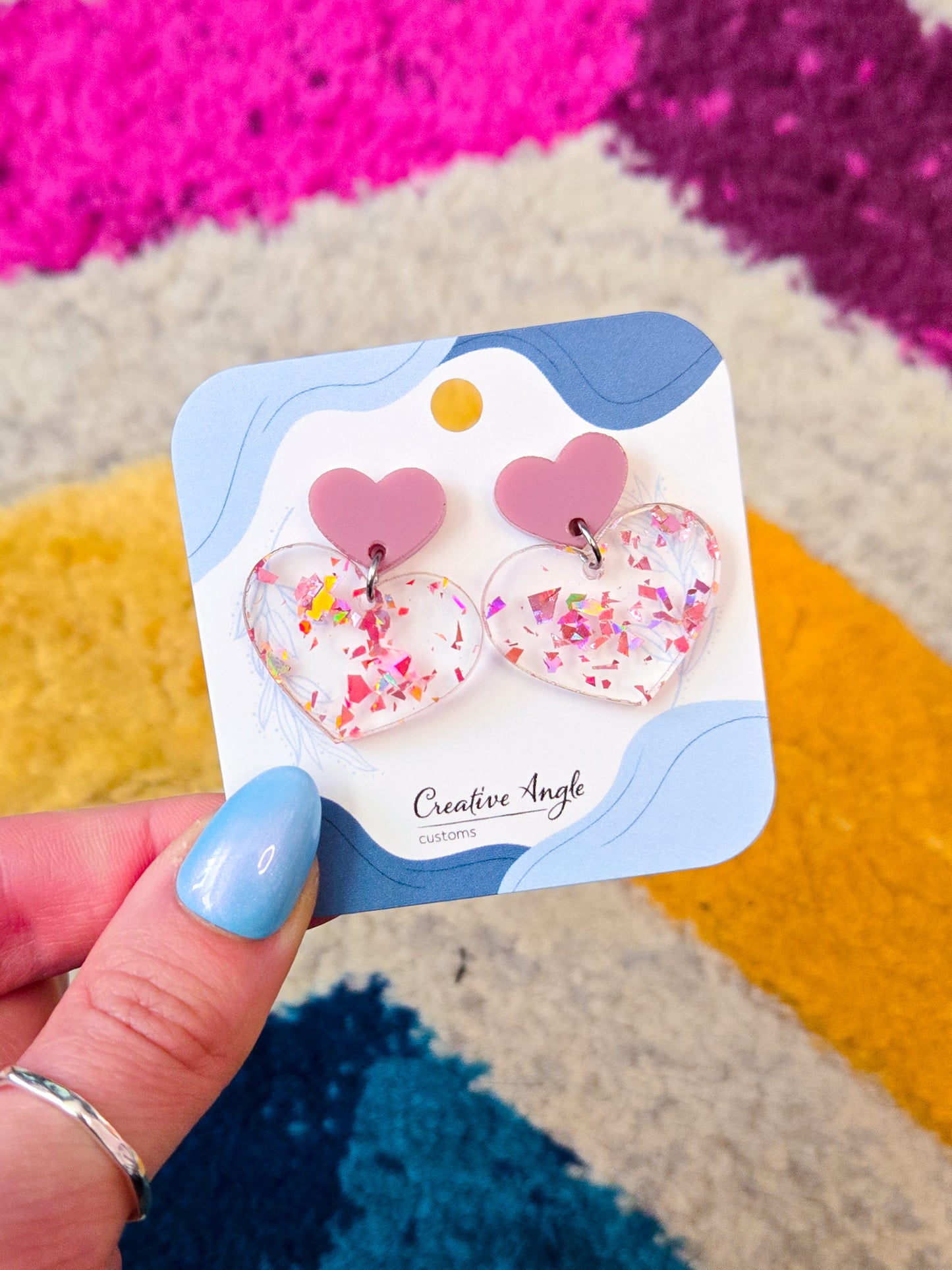 Heart Double Earrings