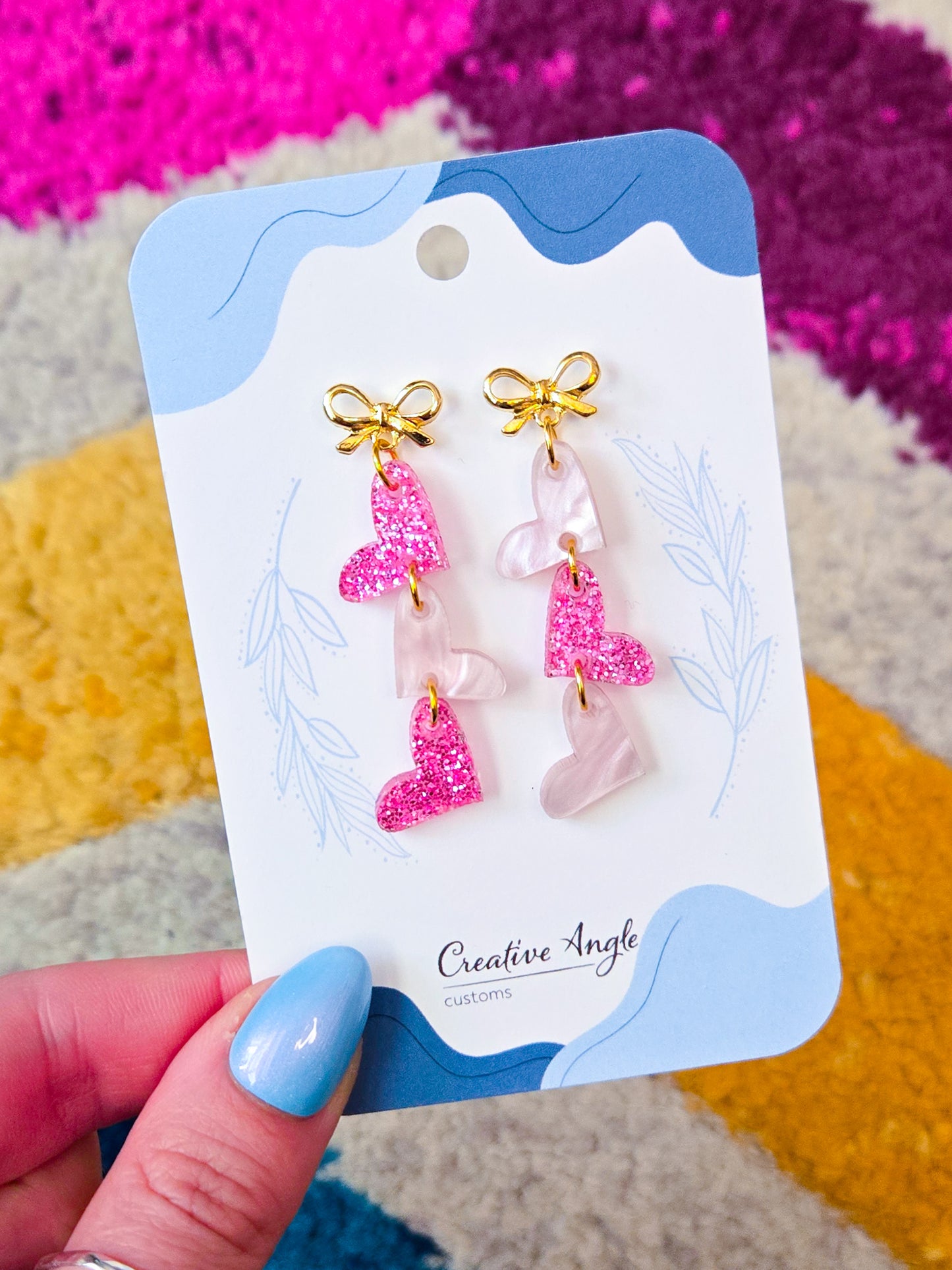 Heart String Earrings