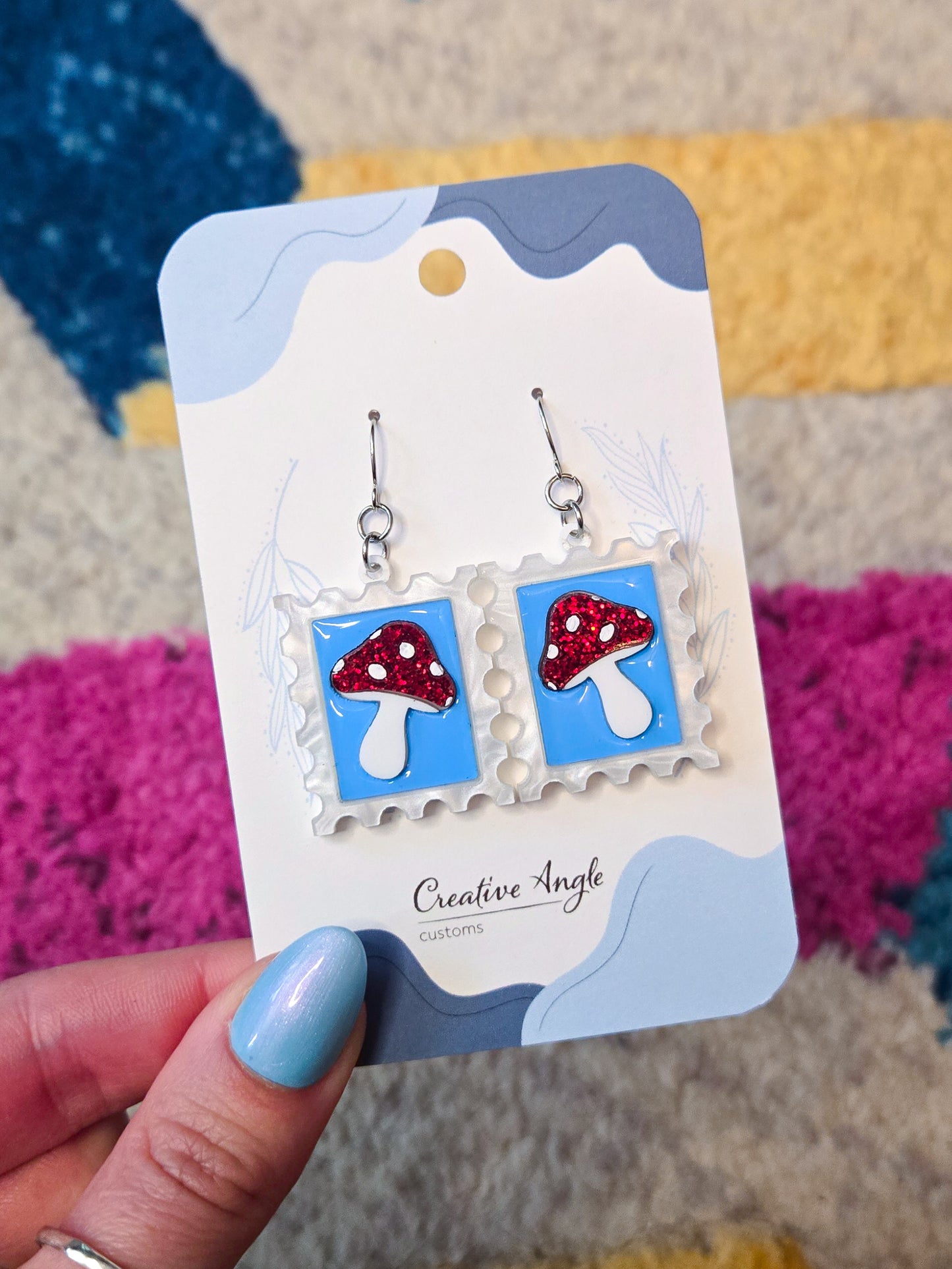 Stamp Dangle Earrings