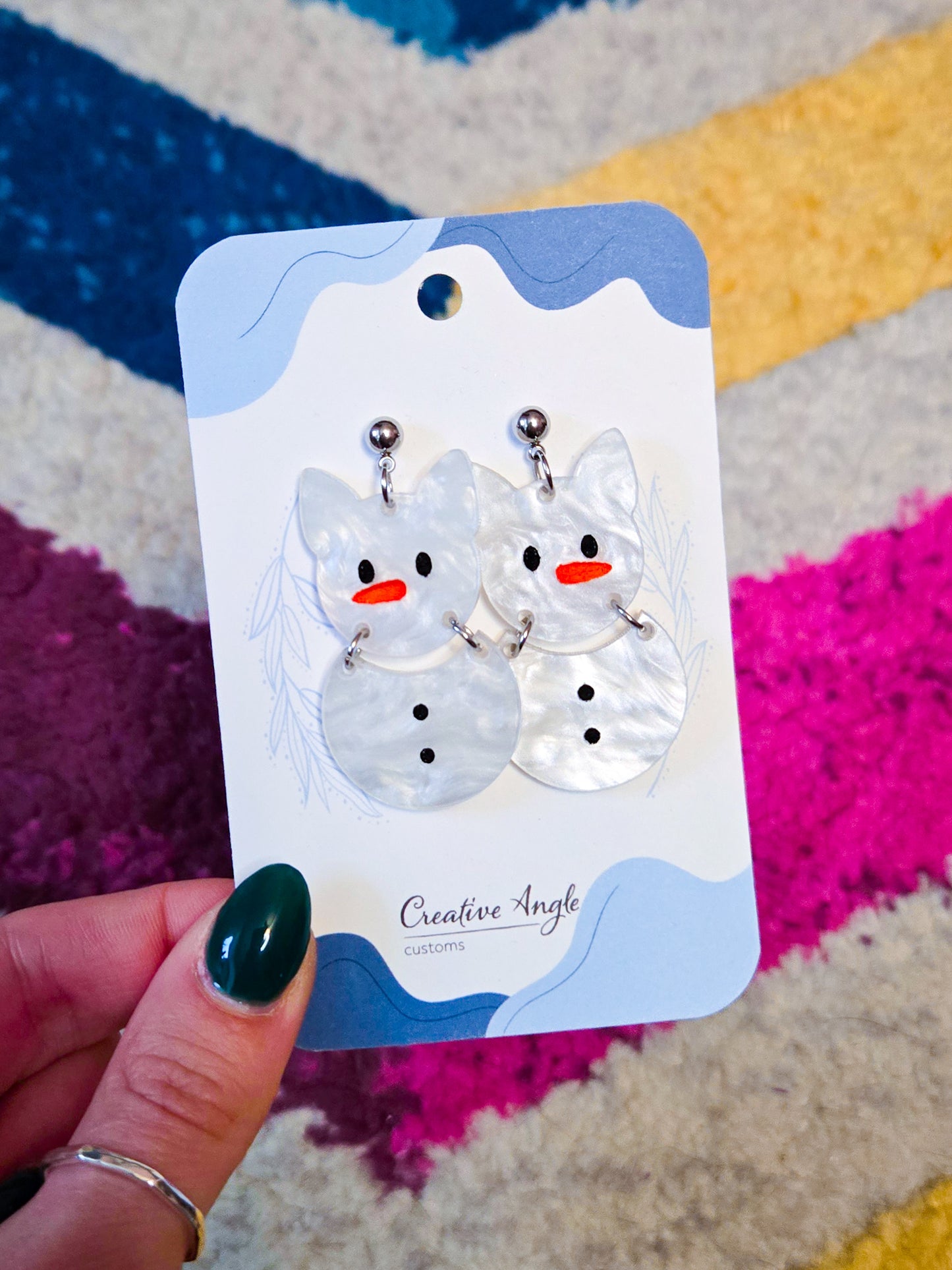 Snowman Earrings