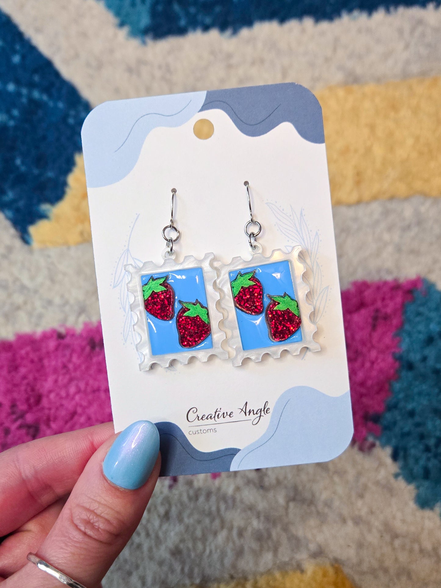 Stamp Dangle Earrings