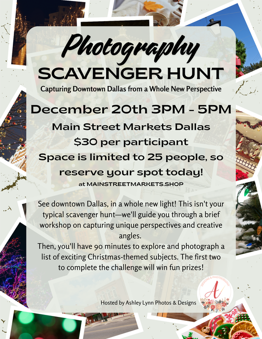 12/20/25 - Photography Scavenger Hunt - Dallas, Ga