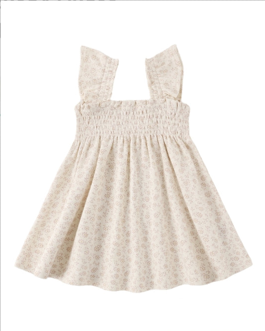 Ditsy Smocked Dress