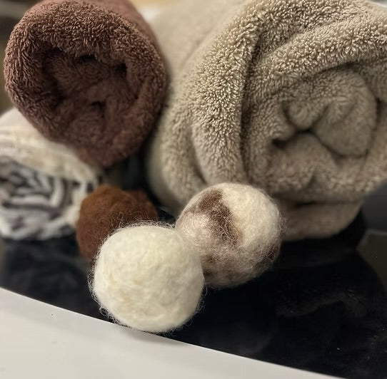 Alpaca Fiber Dryer Balls (pack of 3)