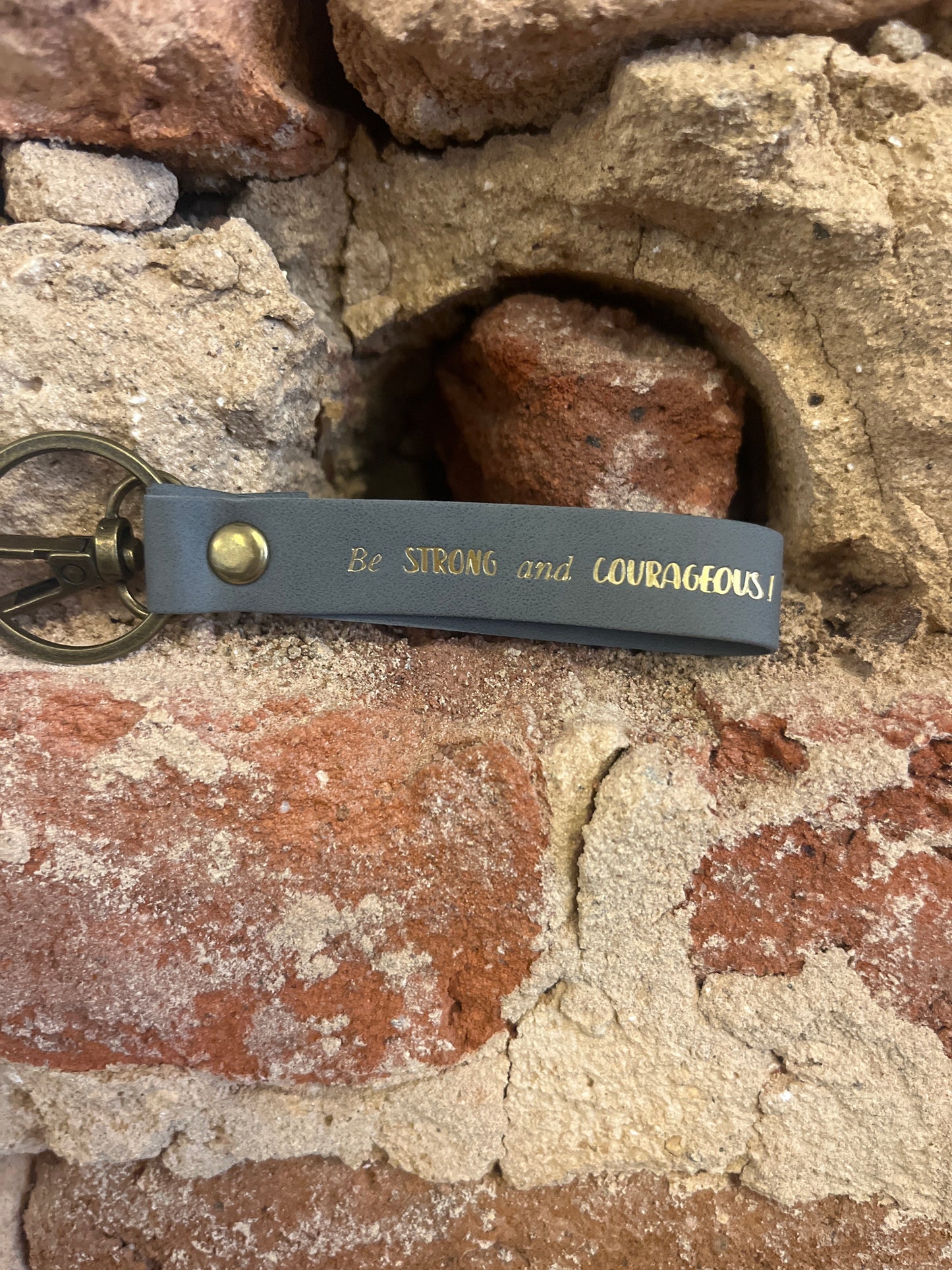 Leather Christian Keychains