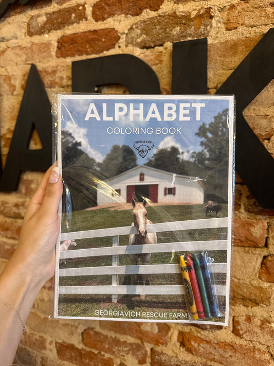 Farm Alphabet Coloring Book