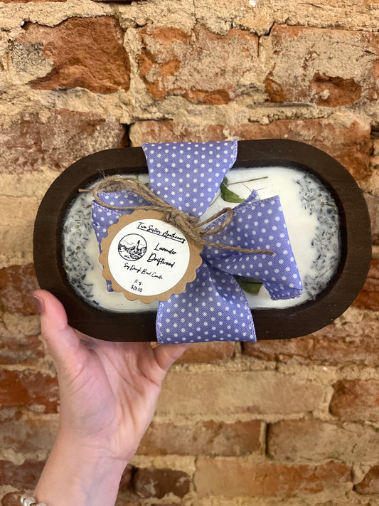 Lavender Driftwood Soy Dough Bowl Candle