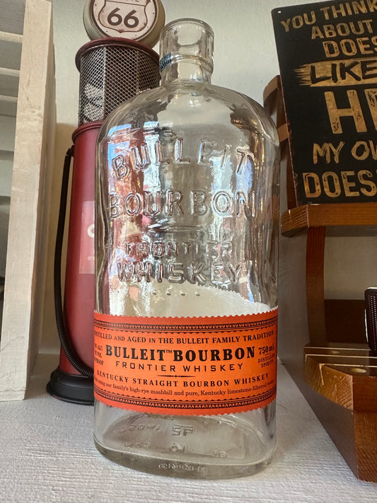 Etched Bourbon Bottle