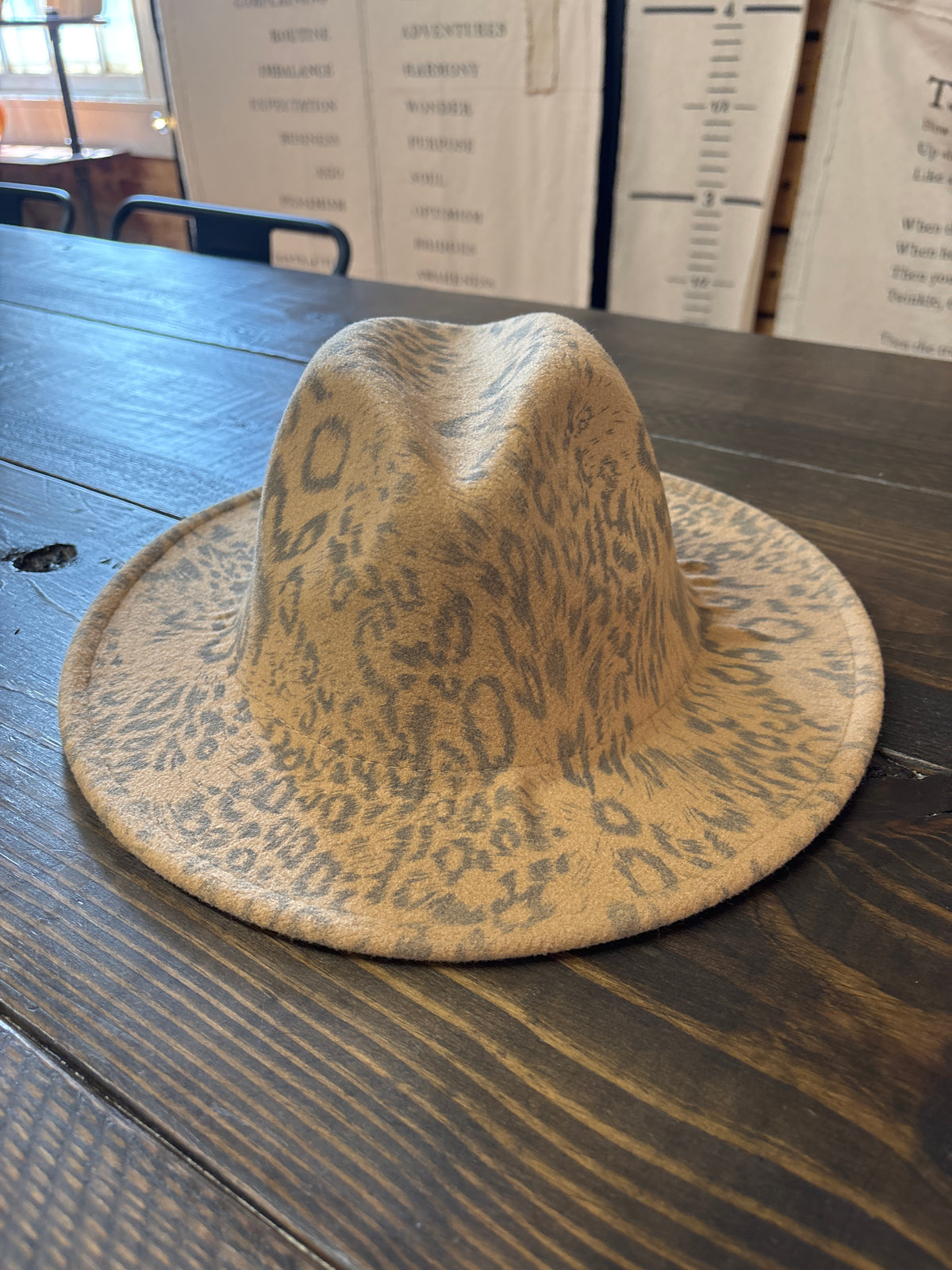 Animal Print Fedora