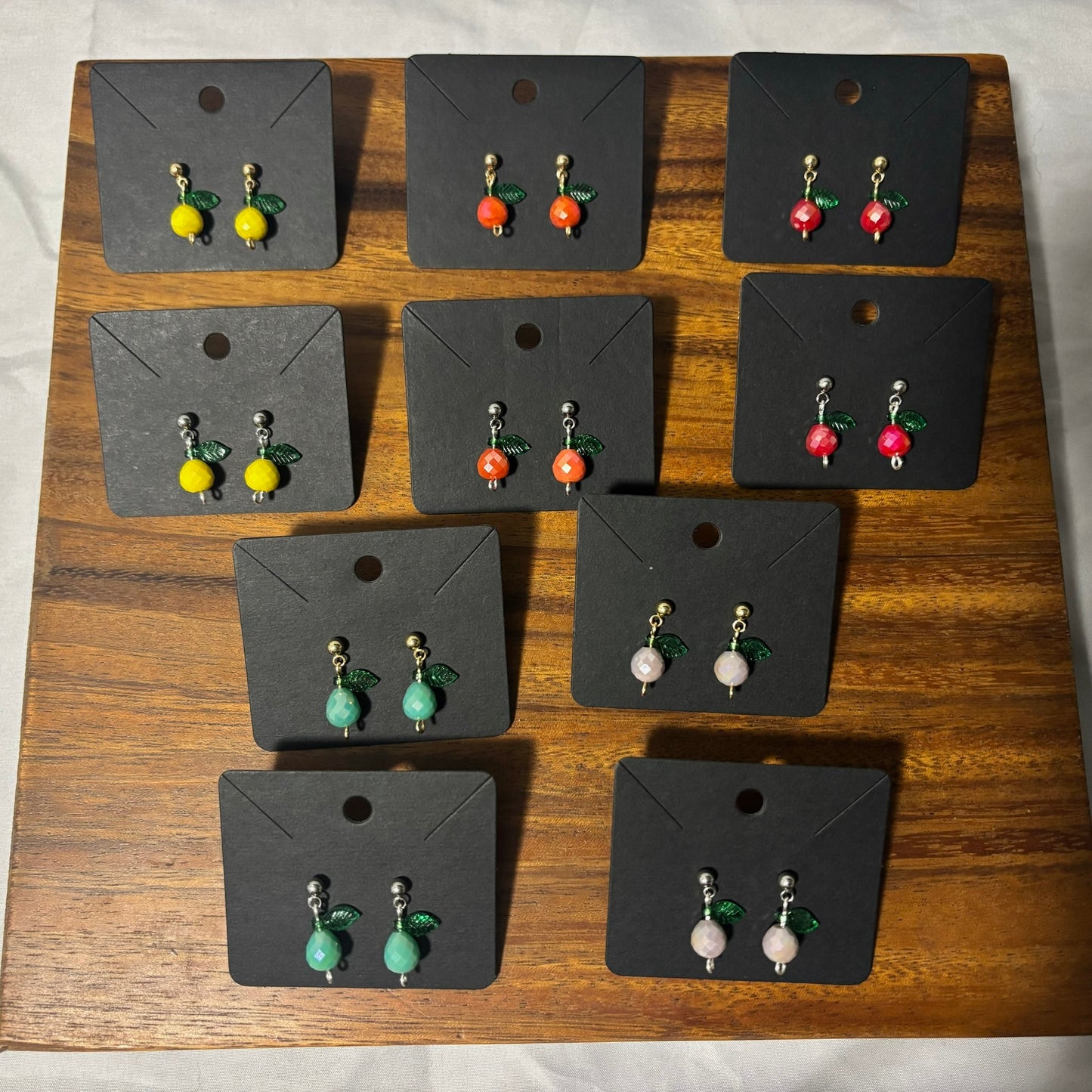Faceted Beaded Earrings