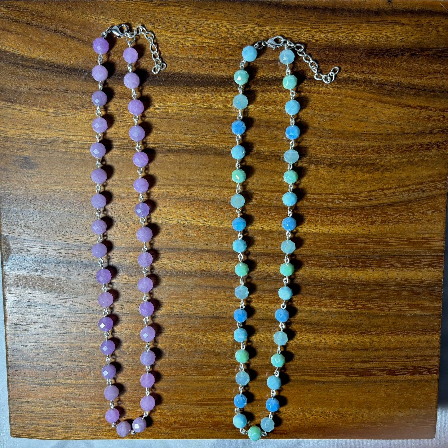 Faceted Round Beaded Necklace