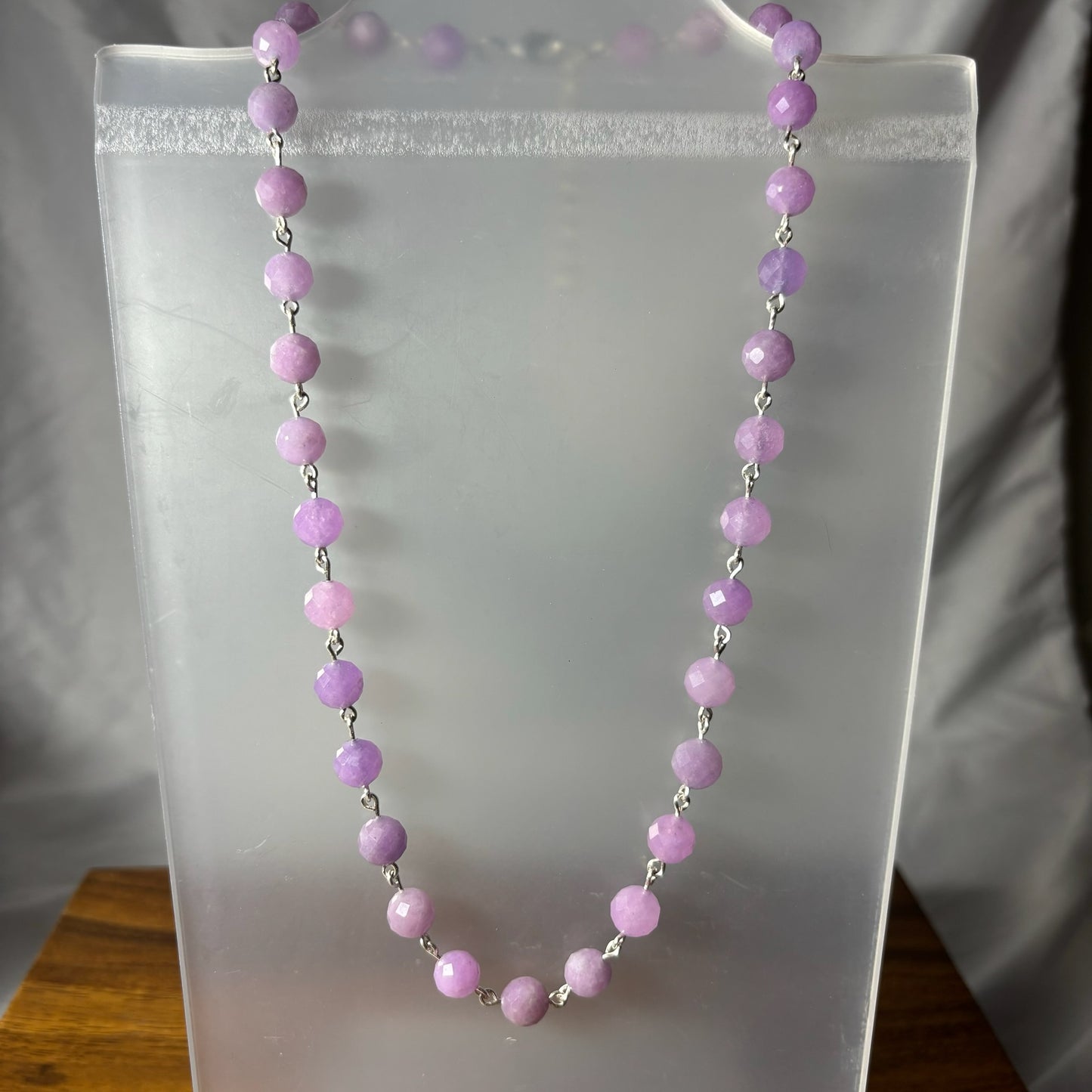 Faceted Round Beaded Necklace