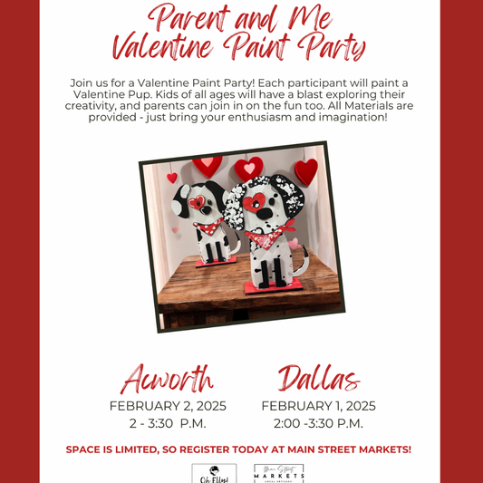 2/1/25 Parent and Me Valentine Paint Party - Dallas, GA