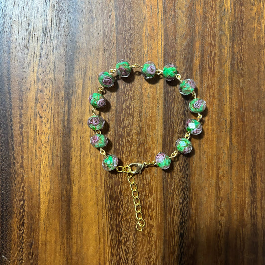 Floral Style Beaded Bracelets