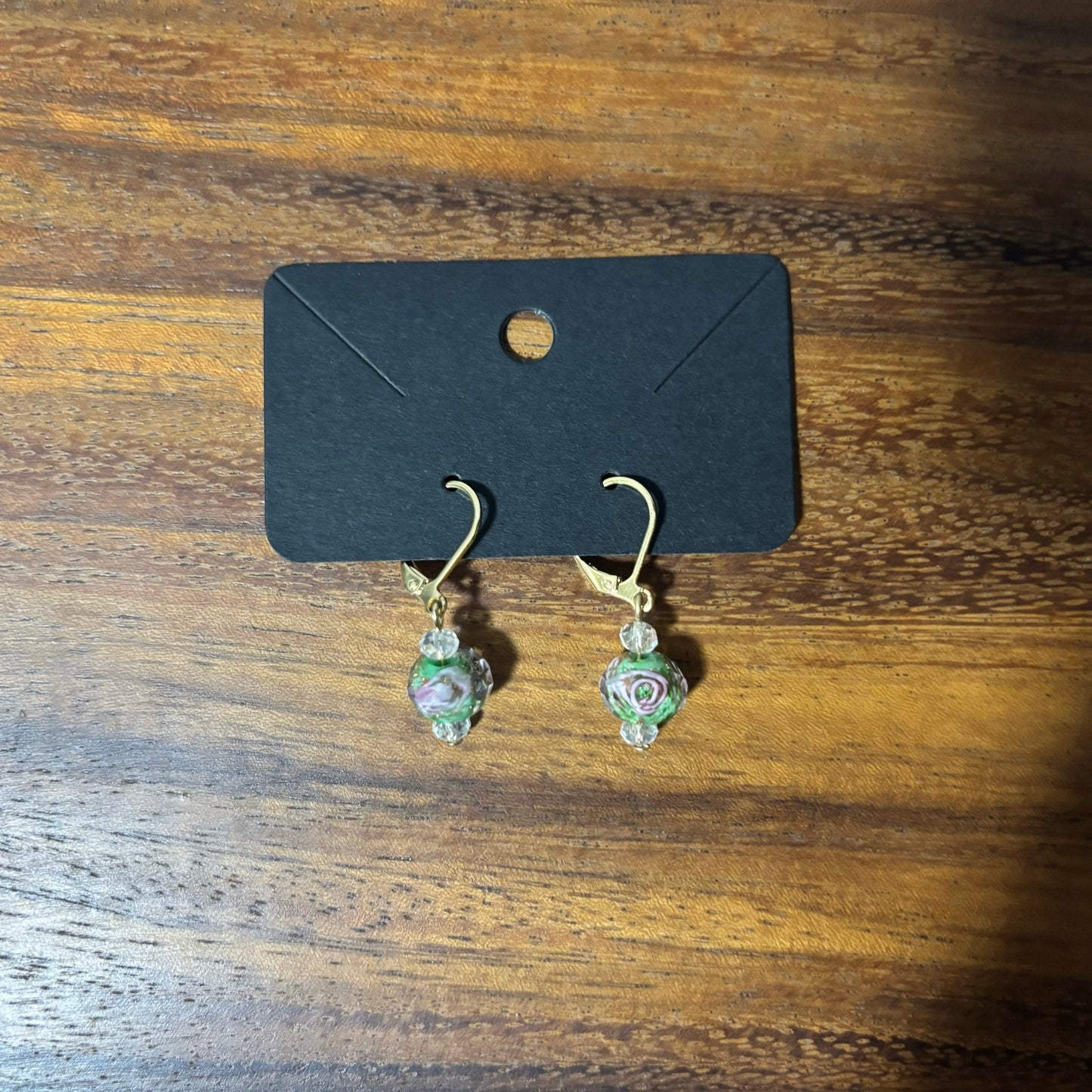 Floral Style Beaded Earrings