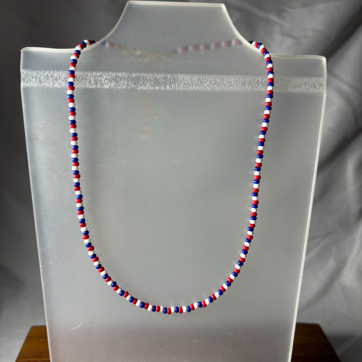 Fourth of July Beaded Necklace
