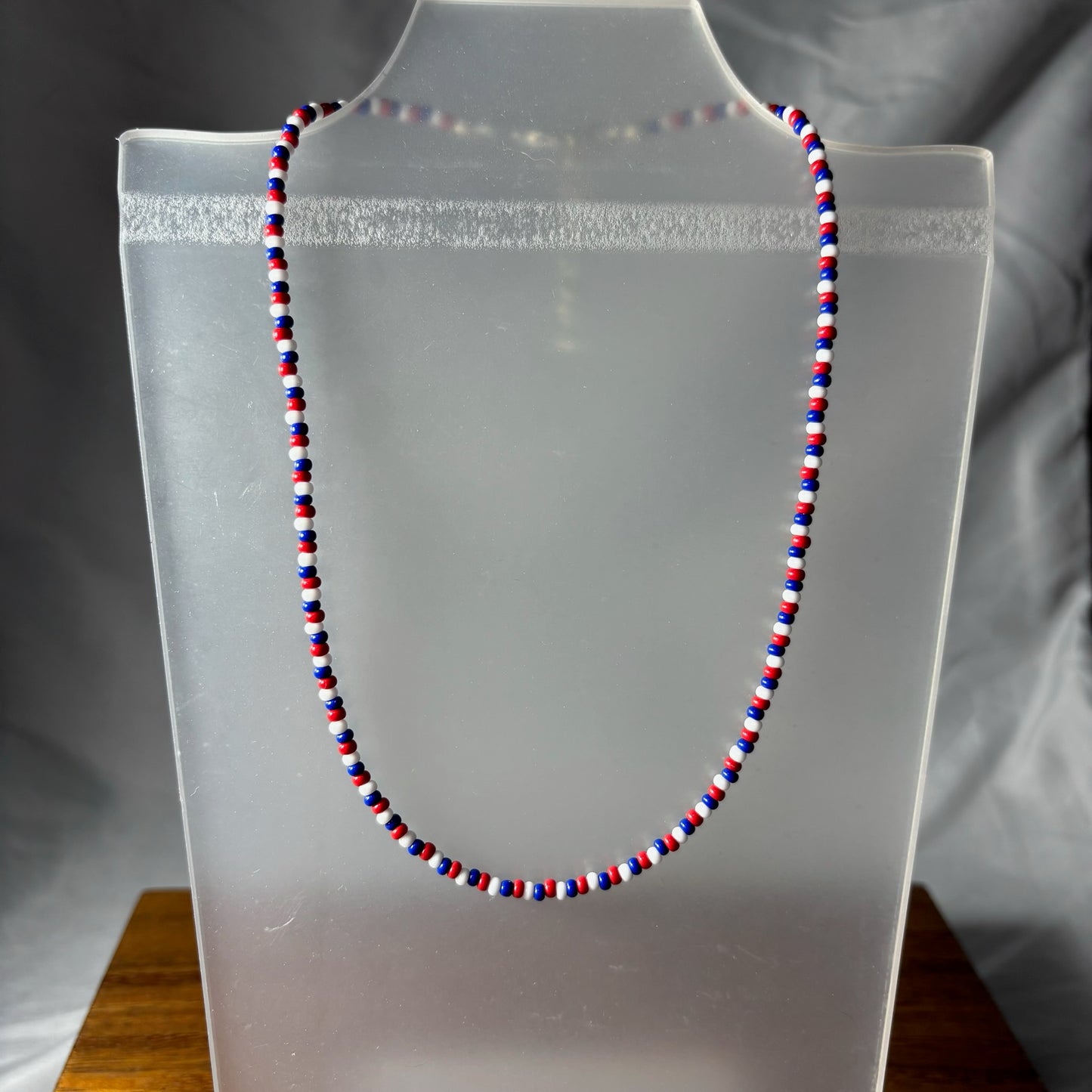 Fourth of July Beaded Necklace