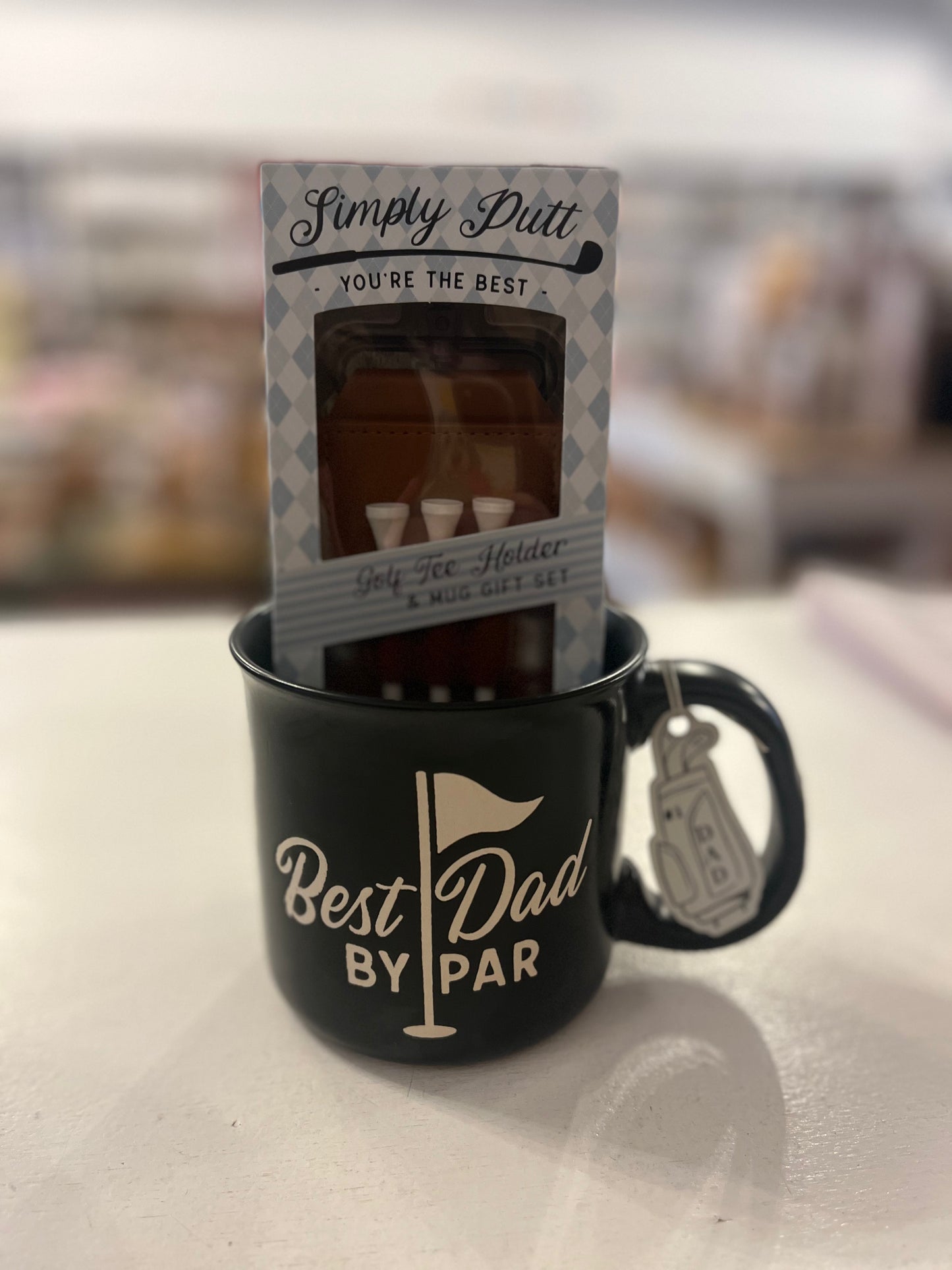 Best Dad by Par Mug and Golf Tee Holder Set