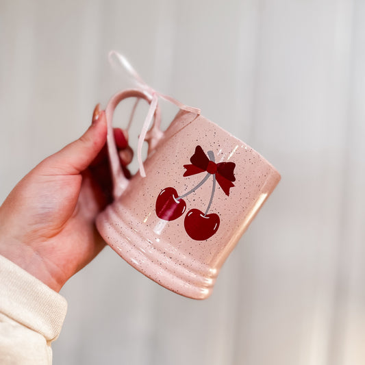 Girly Cherries Ceramic Mug