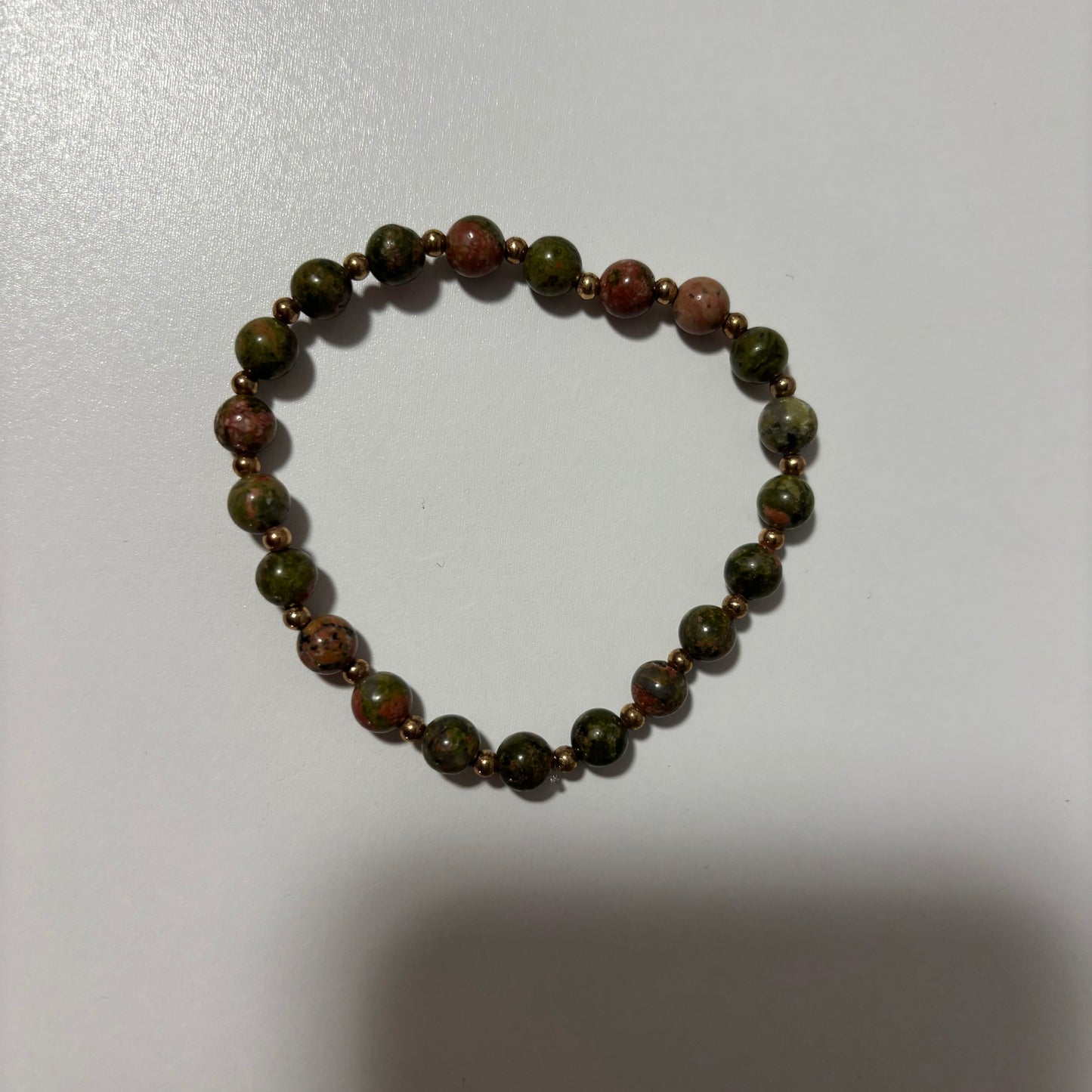 Green Stone Beaded Bracelets
