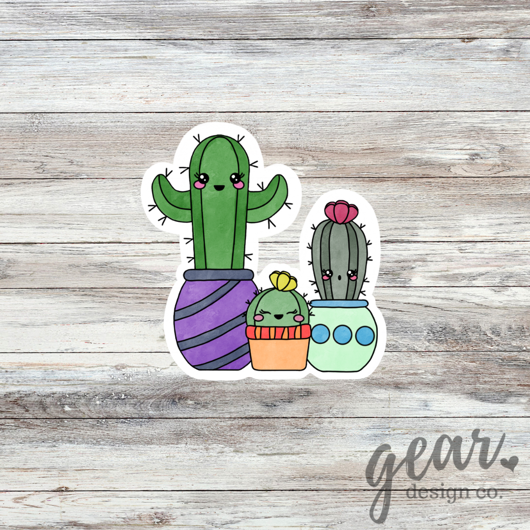 Happy Cacti Sticker