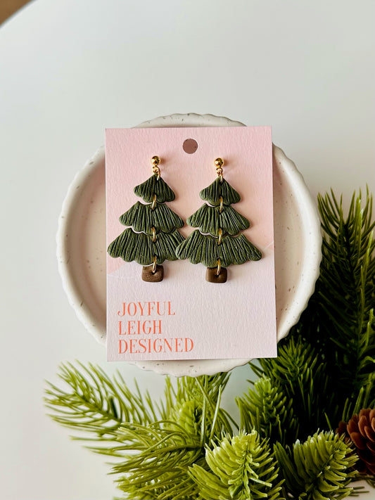 Green Tiered Tree Dangles