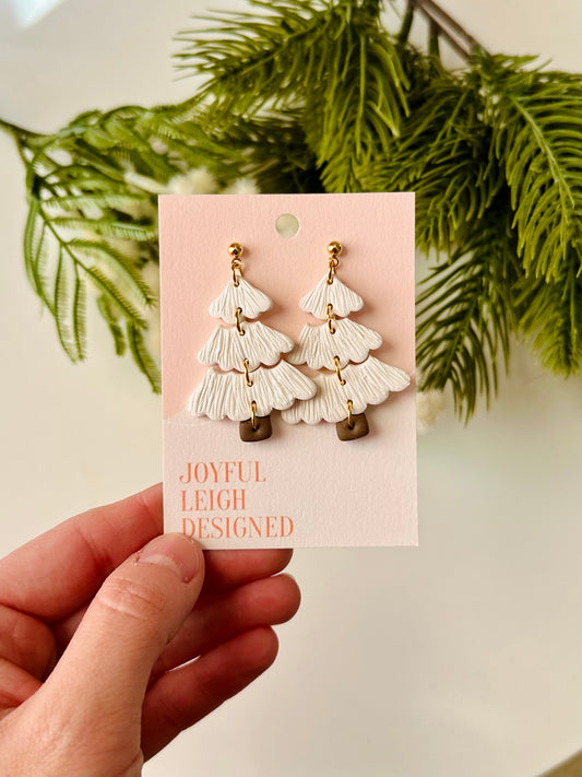 White Tiered Tree Dangles