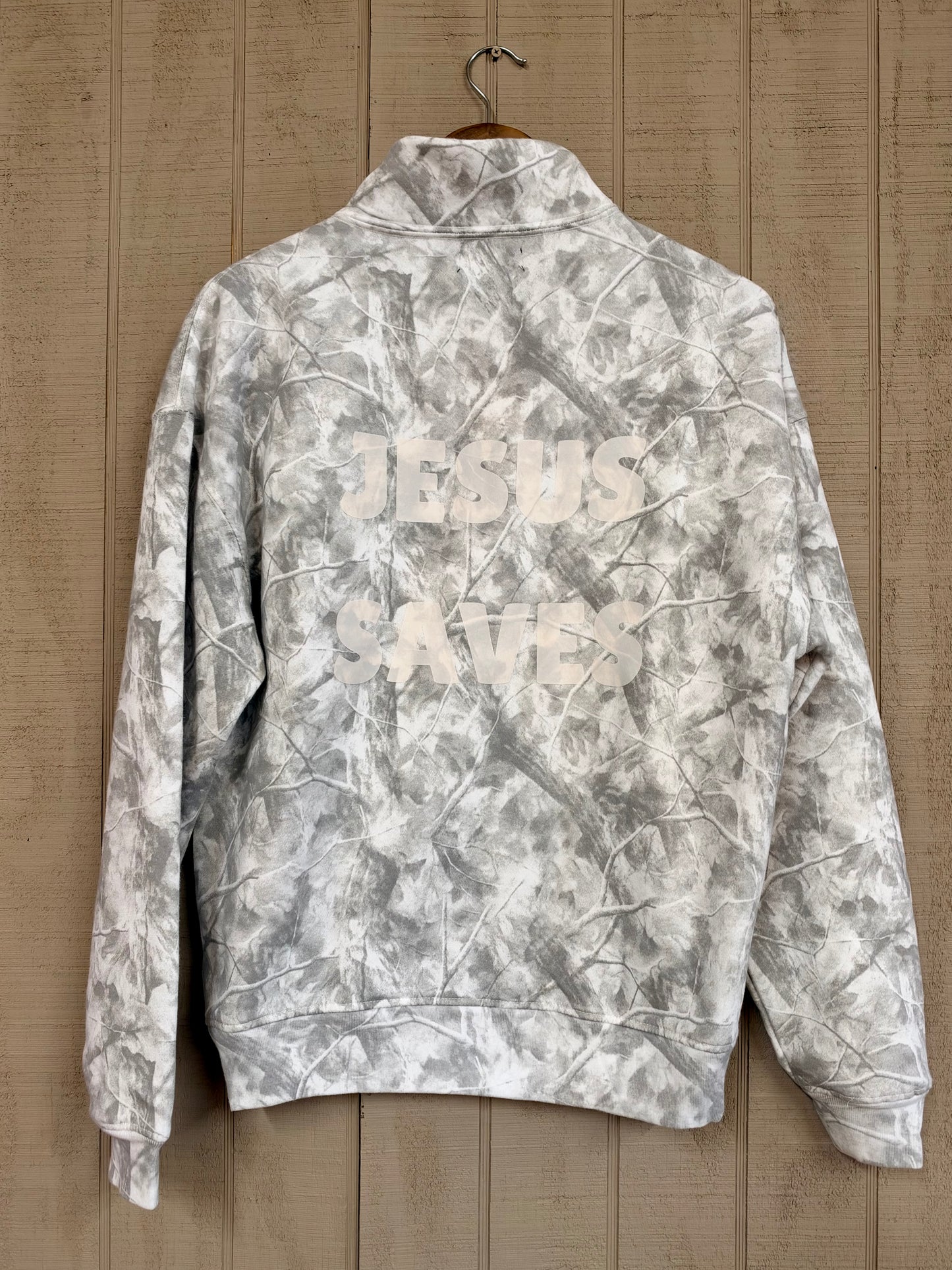 Jesus Saves Quarter Zip Sweatshirt