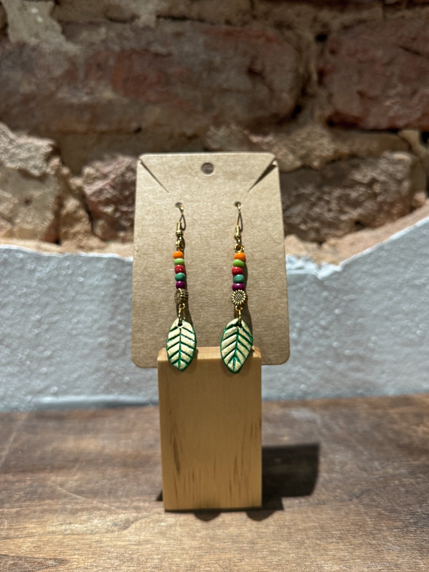 Tropical Leaf Earrings