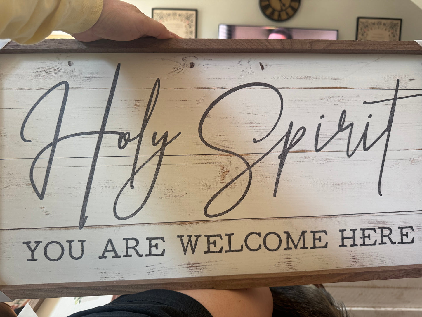 Holy Spirit Welcome Sign