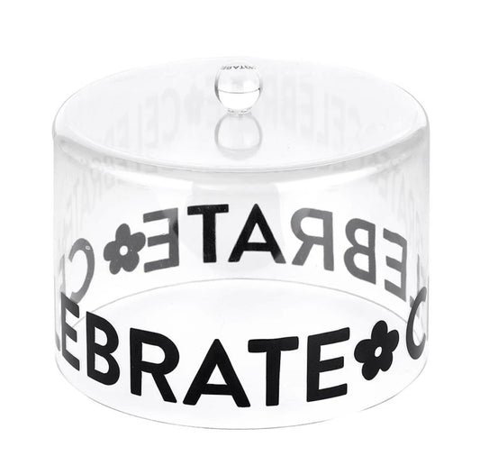 Large Acrylic Cake Dome - Celebrate