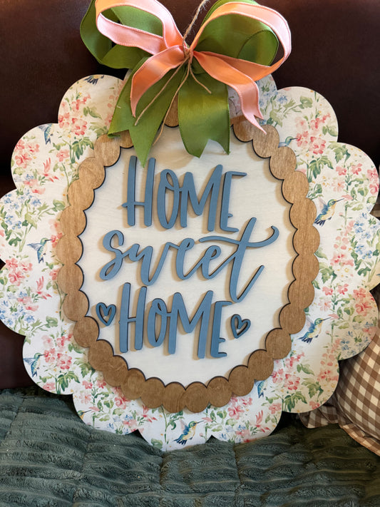 Home Sweet Home Hummingbird Sign