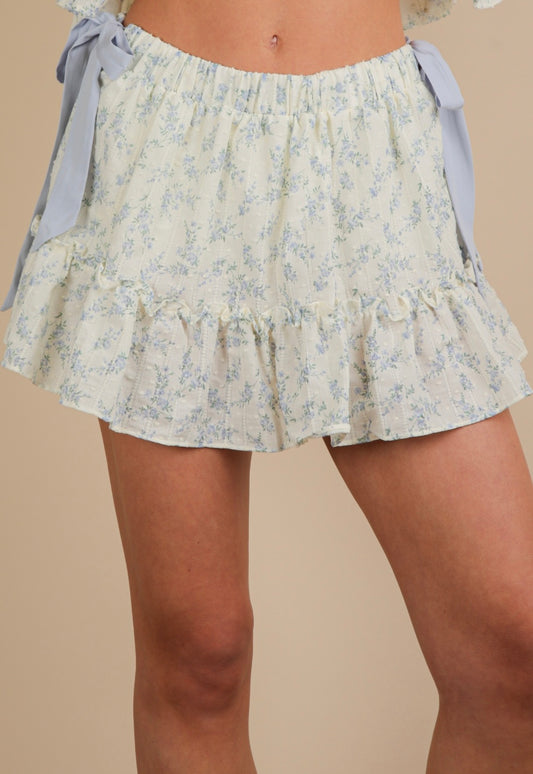 Vintage Floral Skort