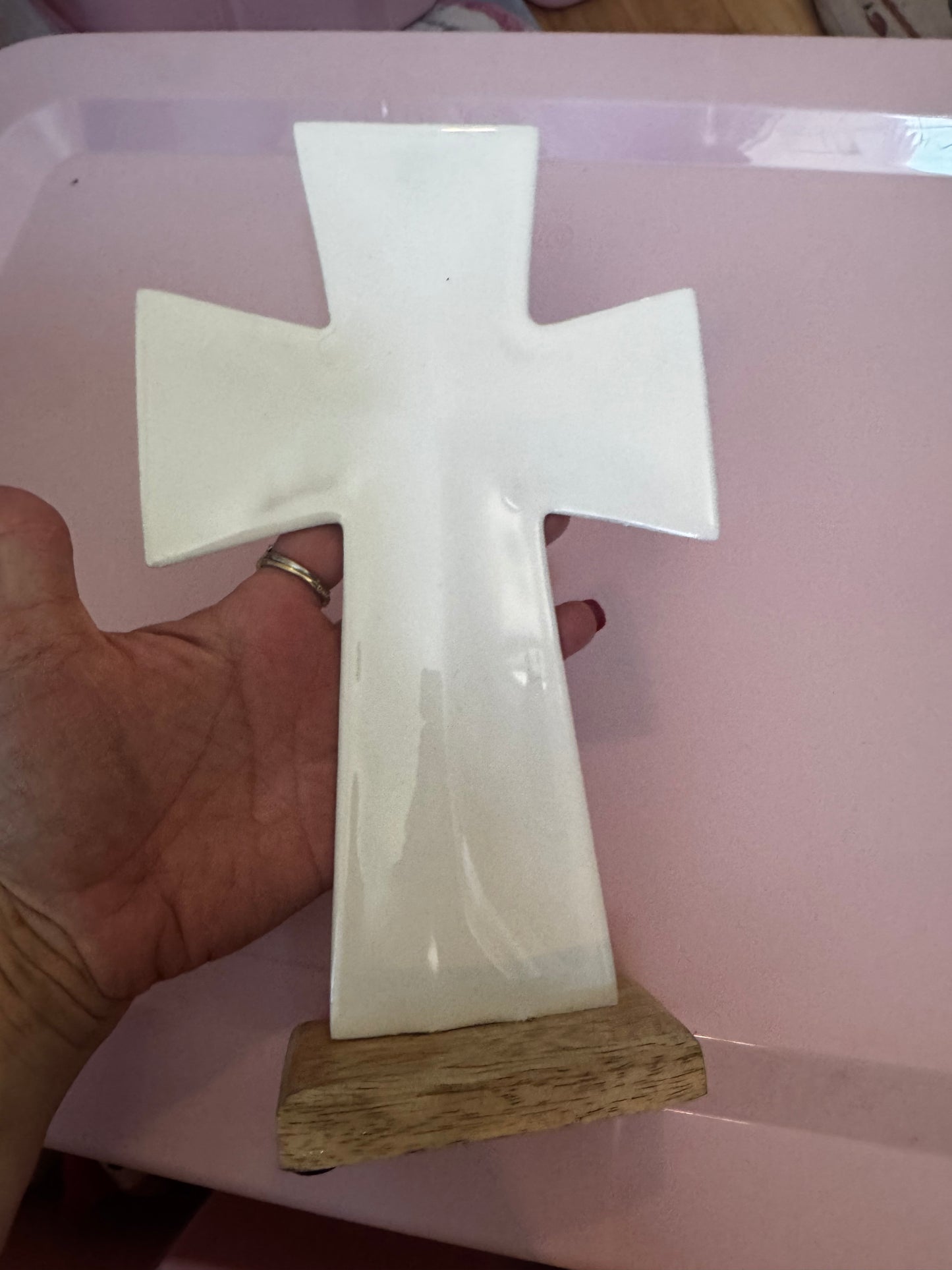 White Standing Cross