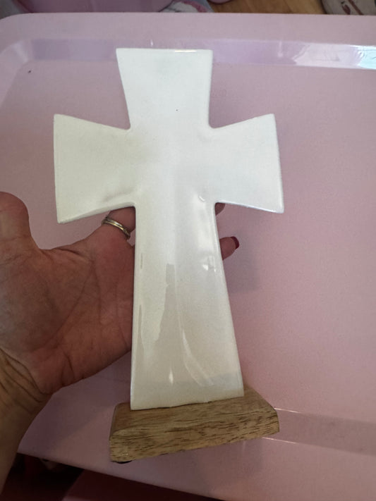 White Standing Cross