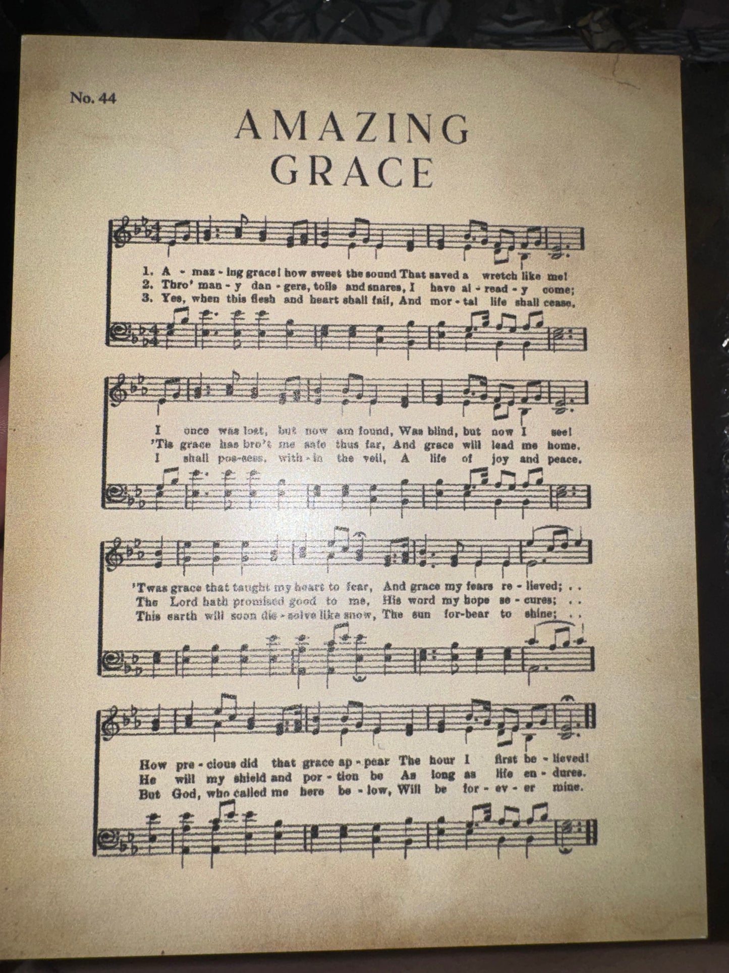 Amazing Grace Block Sign