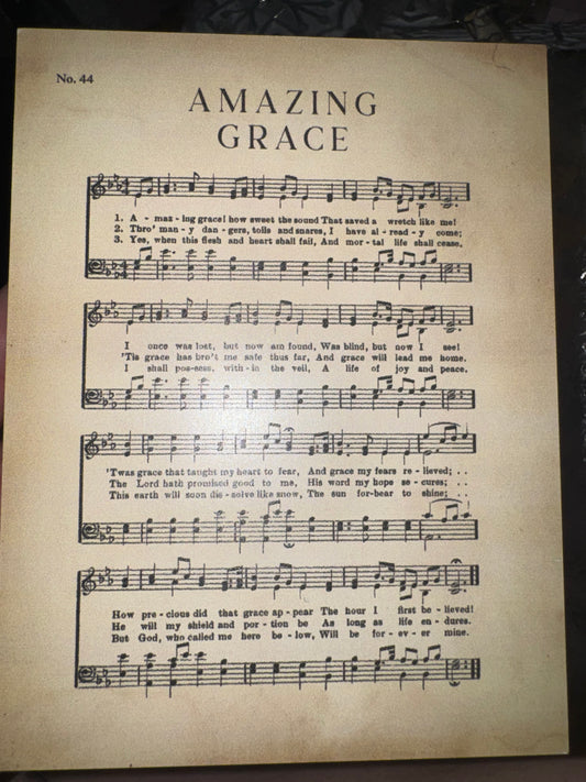 Amazing Grace Block Sign